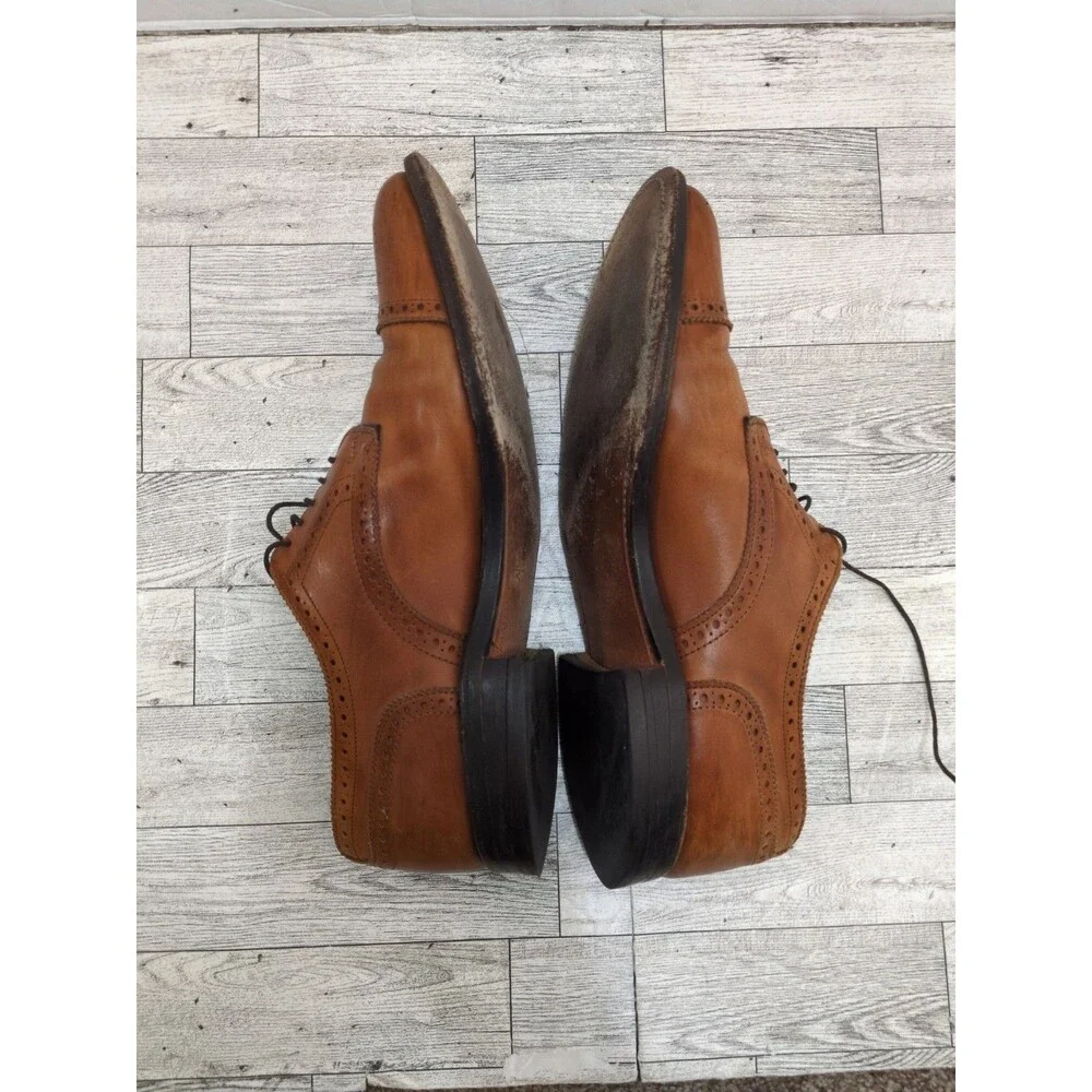 Allen Edmonds Sanford Dress Shoes Men Walnut Cap Toe Oxford 10 D
